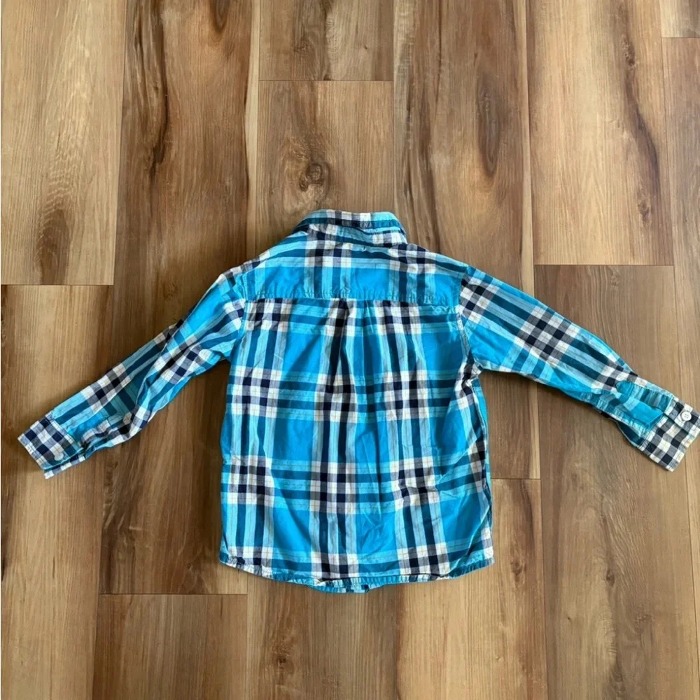 Gymboree‎ Boys' Size 4 Long Sleeve Button Down Shirts Lot of 2 Shirts Plaid